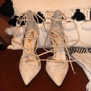 Sam Edelman Dayna Lace Up Pointed Toe Pumps